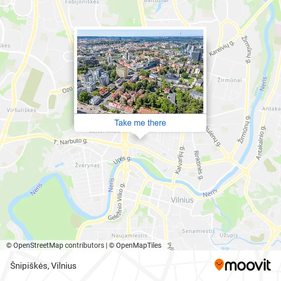 Карта Šnipiškės