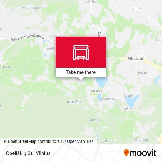 Карта Obeliškių St.