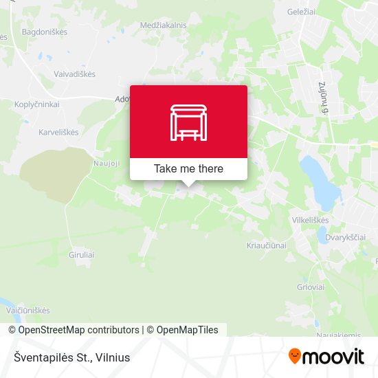 Карта Šventapilės St.