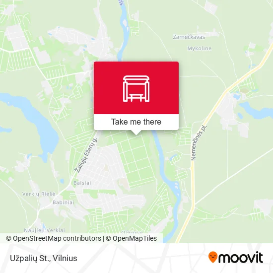 Карта Užpalių St.