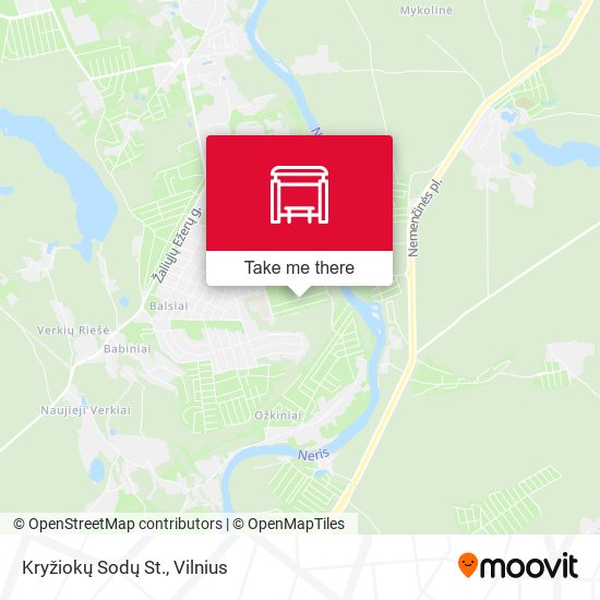 Kryžiokų Sodų St. map