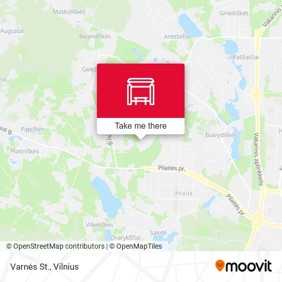 Карта Varnės St.