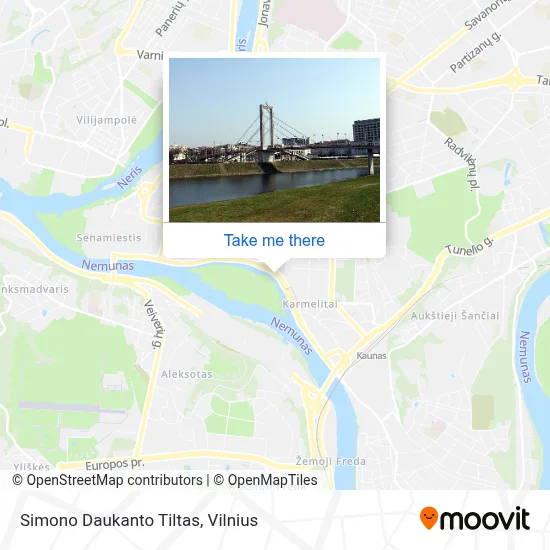 Simono Daukanto Tiltas map