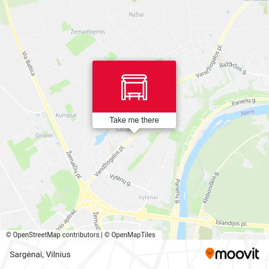 Карта Sargėnai