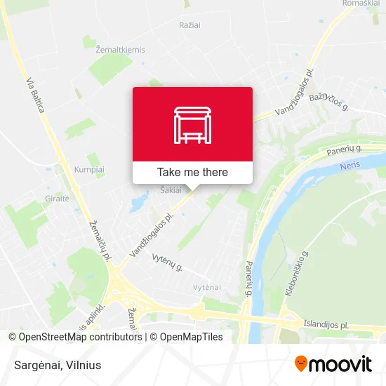 Карта Sargėnai