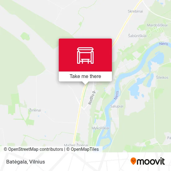 Batėgala map