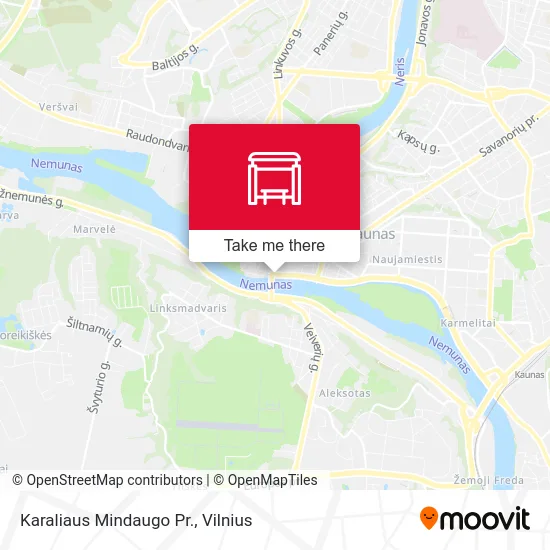 Карта Karaliaus Mindaugo Pr.