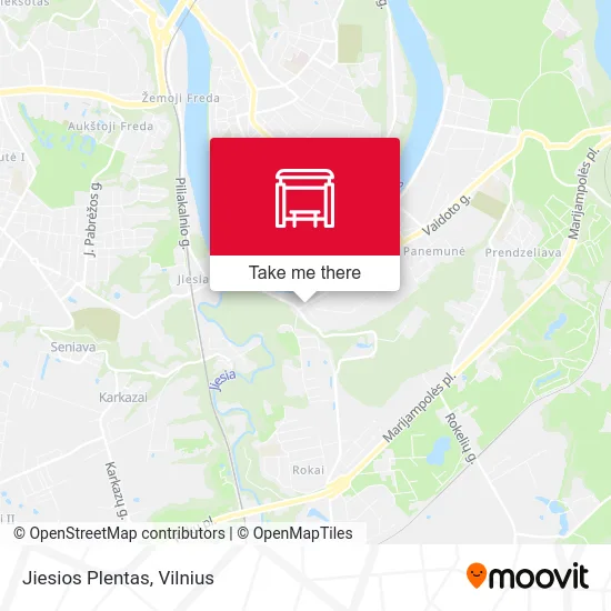 Карта Jiesios Plentas