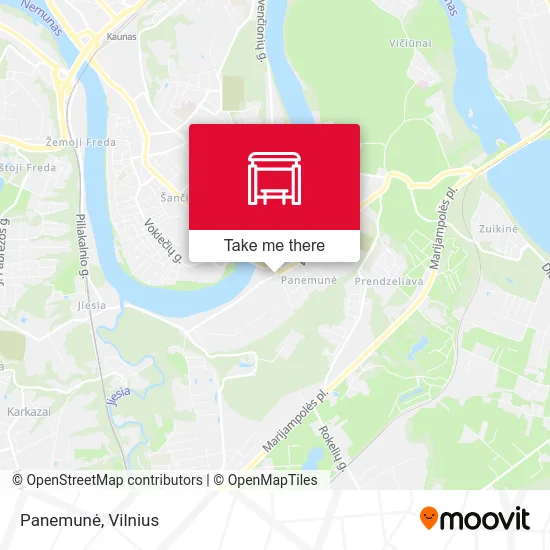 Карта Panemunė