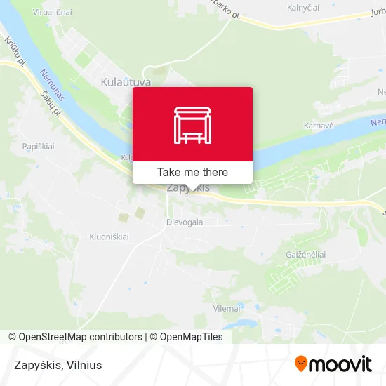Zapyškis map