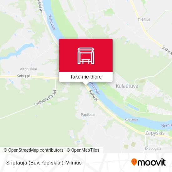 Sriptauja (Buv.Papiškiai) map