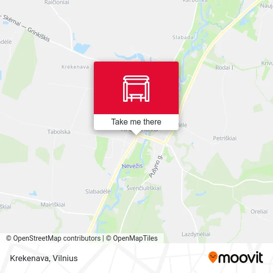 Krekenava map