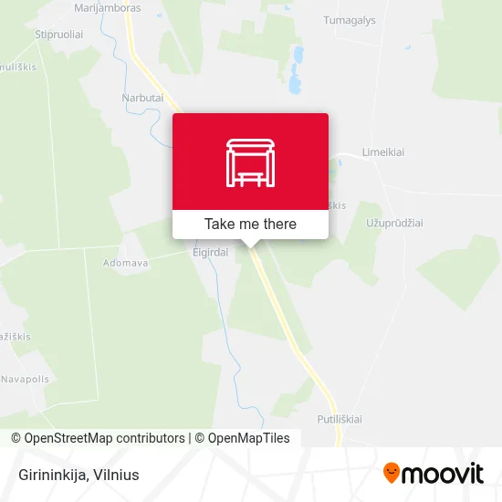 Girininkija map