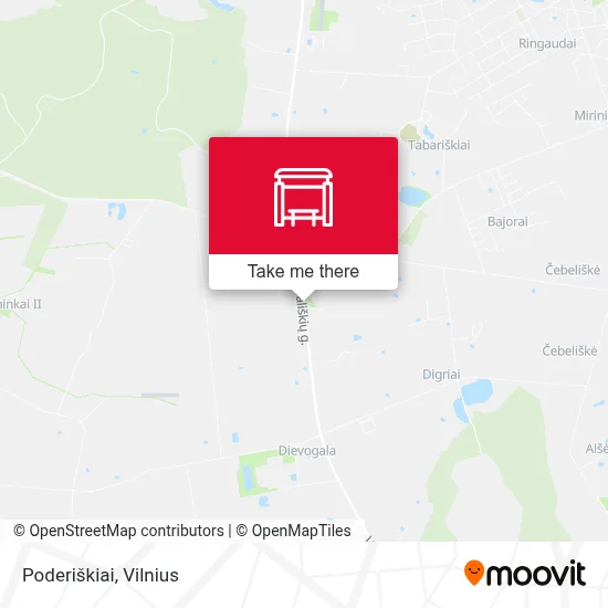 Poderiškiai map
