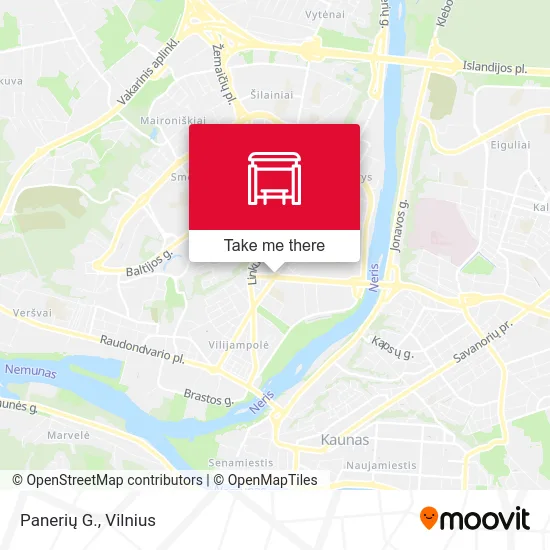 Panerių G. map