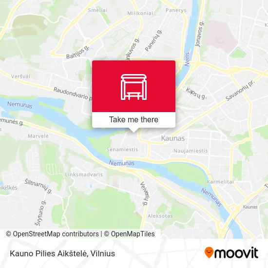 Карта Kauno Pilies Aikštelė