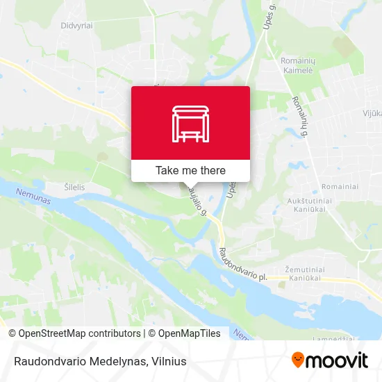 Raudondvario Medelynas map