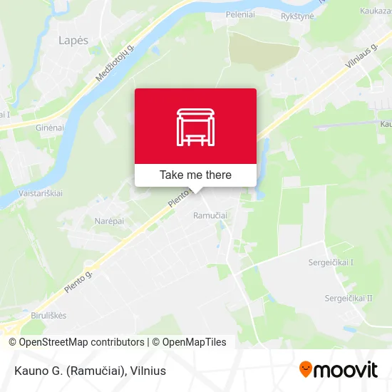 Карта Kauno G. (Ramučiai)