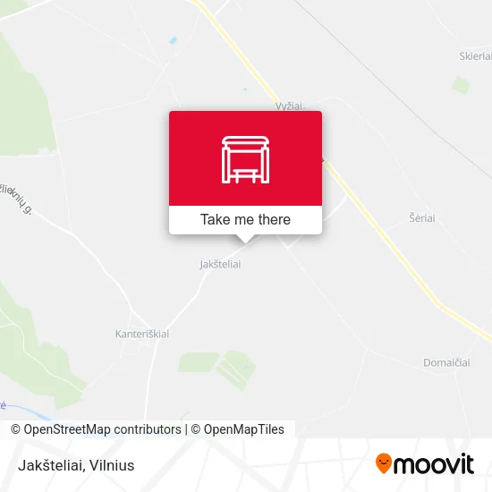 Карта Jakšteliai