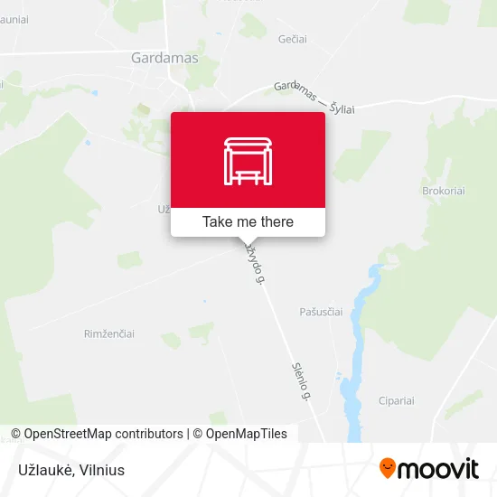 Карта Užlaukė