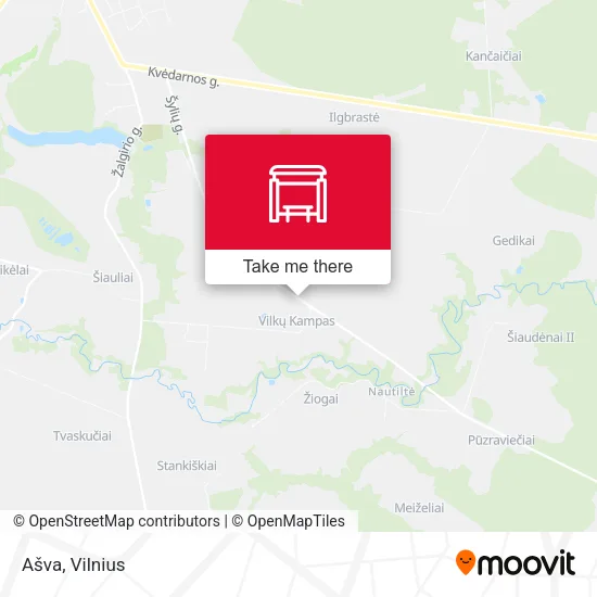 Ašva map