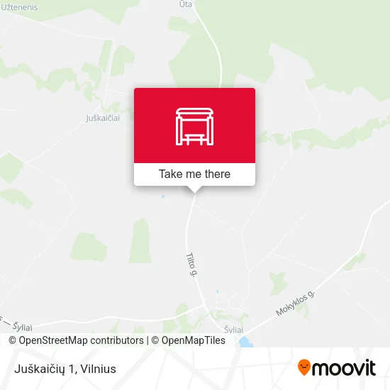 Карта Juškaičių 1