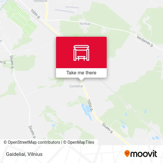 Карта Gaideliai