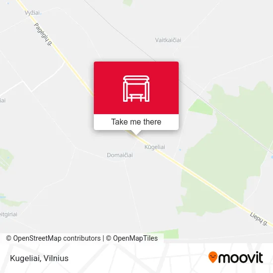 Карта Kugeliai