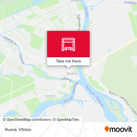 Карта Rusnė