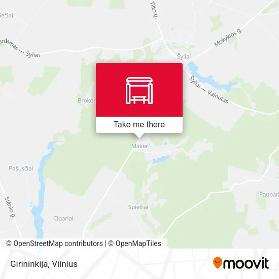Карта Girininkija