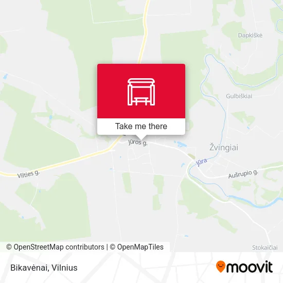 Карта Bikavėnai