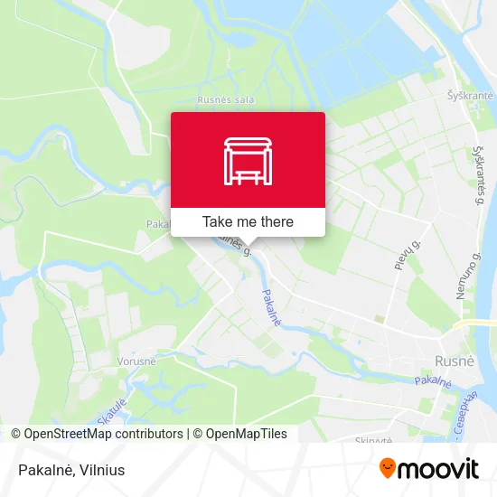Карта Pakalnė