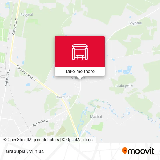 Карта Grabupiai