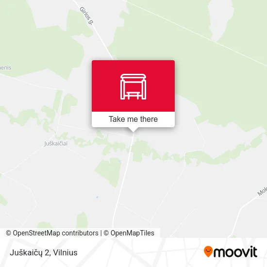 Карта Juškaičų 2