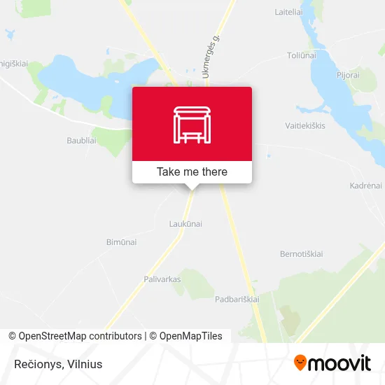 Rečionys map