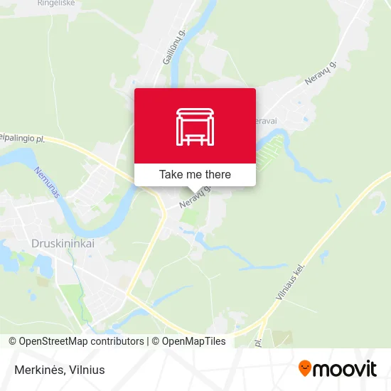 Карта Merkinės