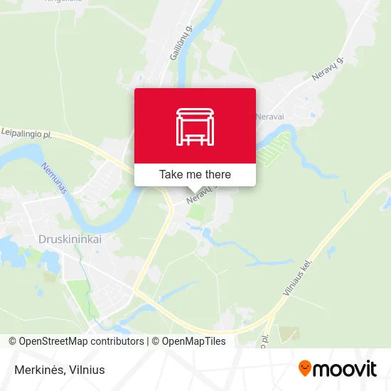 Карта Merkinės
