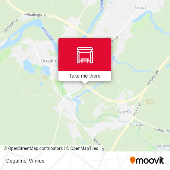 Карта Degalinė