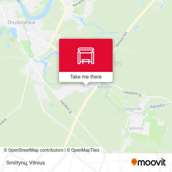 Карта Smiltynų