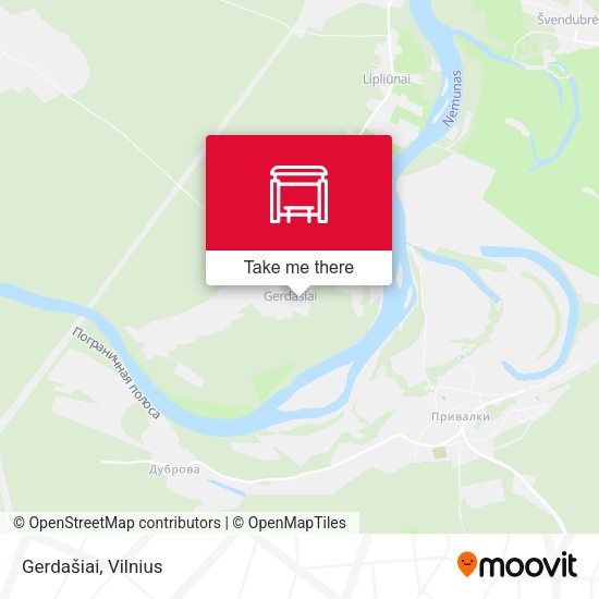 Карта Gerdašiai