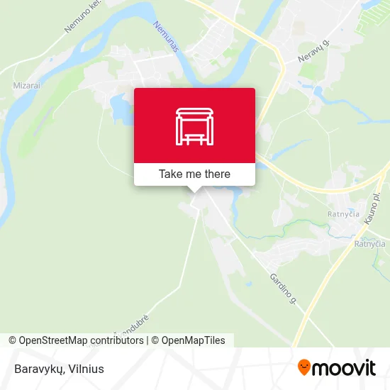 Baravykų map
