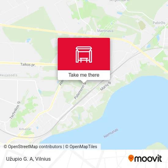 Карта Užupio G. A