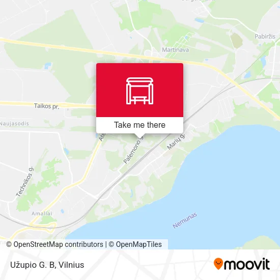 Карта Užupio G. B