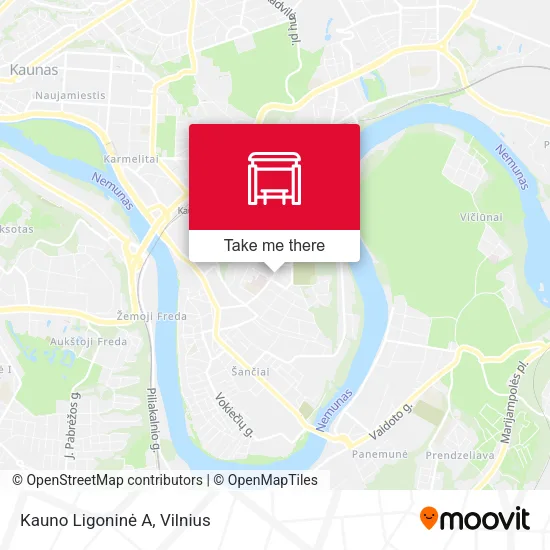 Карта Kauno Ligoninė A