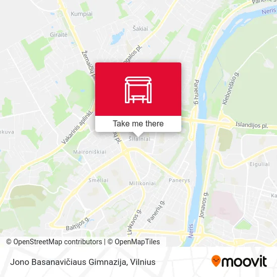 Карта Jono Basanavičiaus Gimnazija