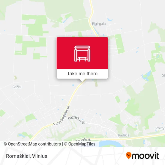 Карта Romaškiai