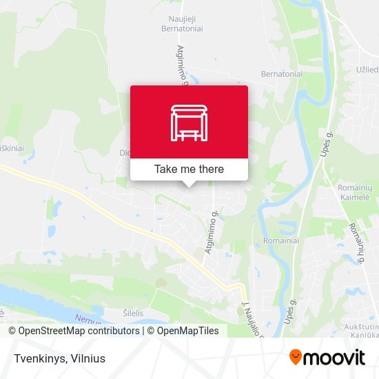 Карта Tvenkinys