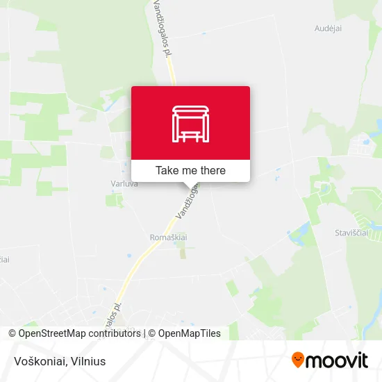 Карта Voškoniai