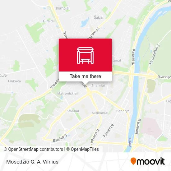 Карта Mosėdžio G. A