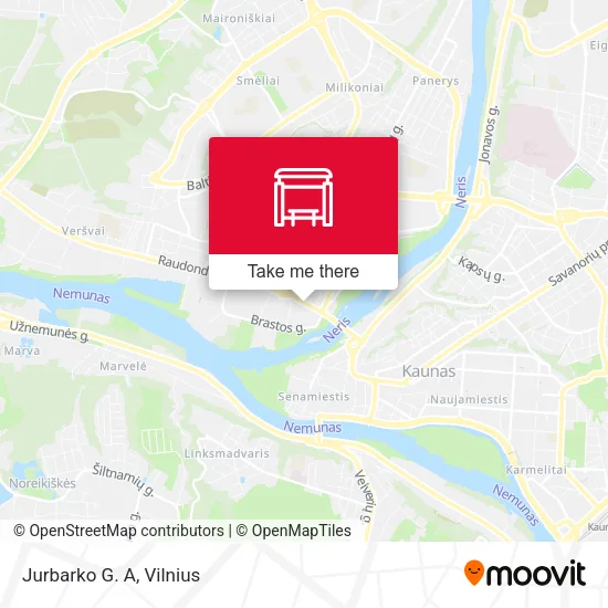 Карта Jurbarko G. A